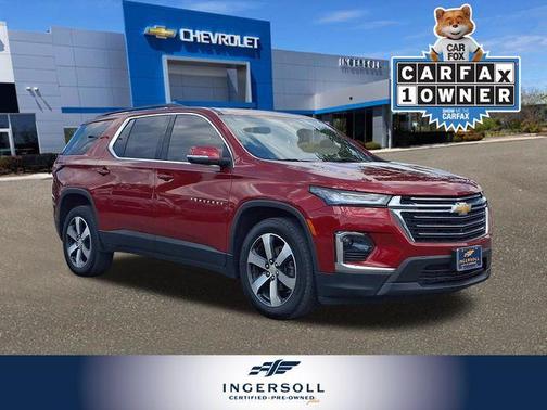 Radiant Red 2023 Chevrolet Traverse LT Leather