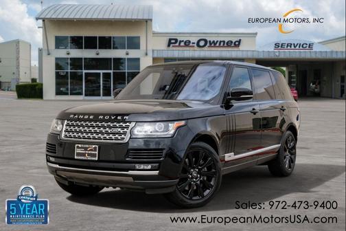 Santorini Black 2017 Land Rover Range Rover 5.0L Supercharged