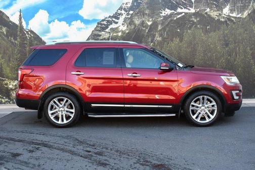 Red 2017 Ford Explorer Limited