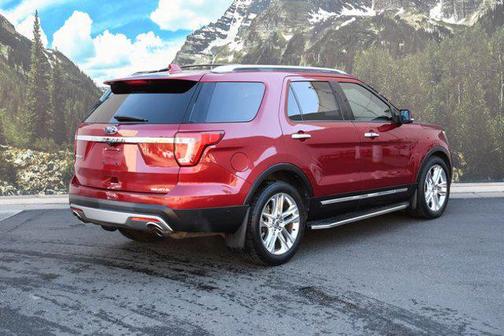 Red 2017 Ford Explorer Limited