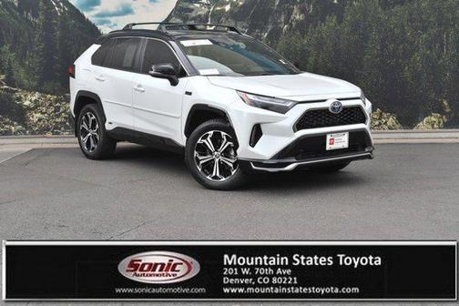 Wind Chill Pearl/Midnight Black Metallic 2023 Toyota RAV4 Prime XSE