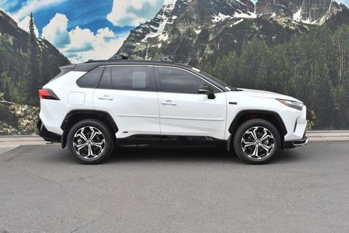 Wind Chill Pearl/Midnight Black Metallic 2023 Toyota RAV4 Prime XSE
