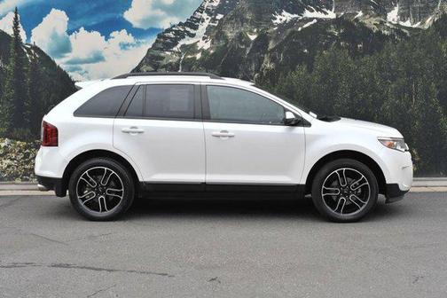 White Platinum Metallic Tri-Coat 2014 Ford Edge SEL