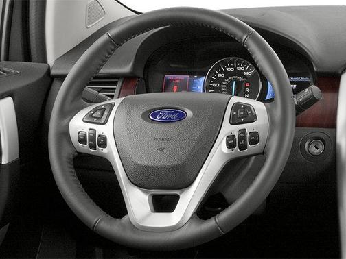 White Platinum Metallic Tri-Coat 2014 Ford Edge SEL