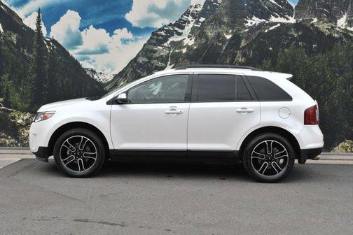 White Platinum Metallic Tri-Coat 2014 Ford Edge SEL