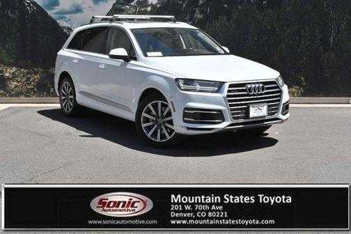 White 2019 Audi Q7 55 Premium Plus