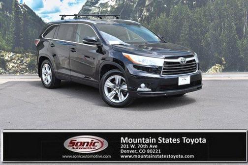 Midnight Black Metallic 2016 Toyota Highlander Limited