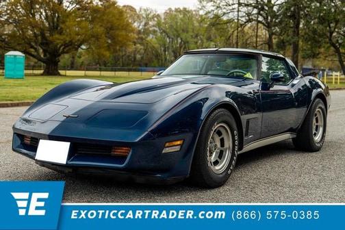Blue 1981 Chevrolet Corvette Coupe