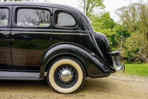 Black 1936 Desoto Airstream