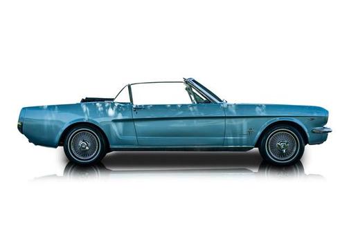 Silver Blue Metallic 1965 Ford Mustang Base