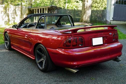 Laser Red Metallic Tint 1995 Ford Mustang GT