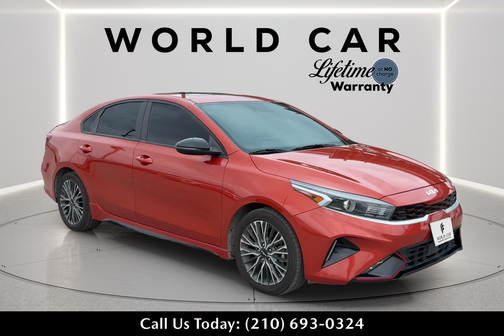 Fire Orange 2023 Kia Forte GT-Line w/ Premium Pkg, Smart Key, Navigation,