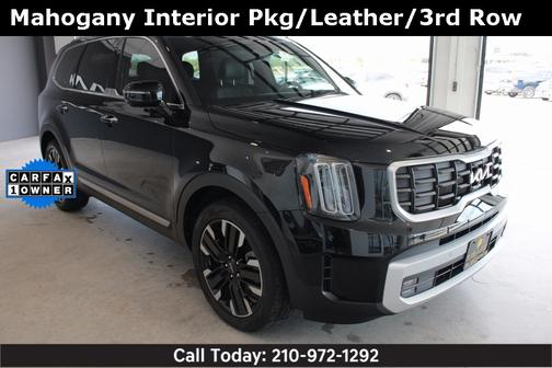 2025 Kia Telluride SX w/ Mahogany Interior Pkg, Leather,