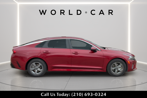 Passion Red 2023 Kia K5 LXS w/ Smart Key, Rear Occupant Alert,
