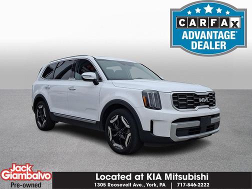 Glacial White Pearl 2024 Kia Telluride S