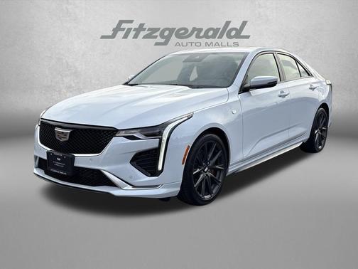 Vibrant White Tricoat 2026 Cadillac CT4 Sport RWD