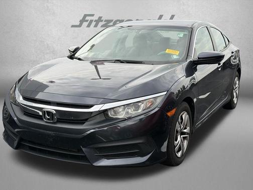 Aegean Blue Metallic 2018 Honda Civic LX