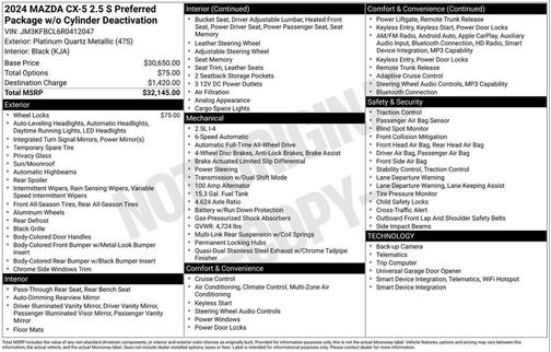 2024 Mazda CX-5 2.5 S Preferred Package