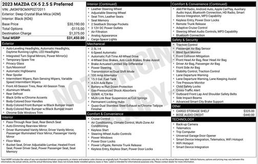 2023 Mazda CX-5 2.5 S Preferred Package
