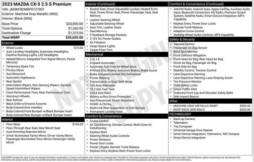Machine Gray Metallic 2023 Mazda CX-5 2.5 S