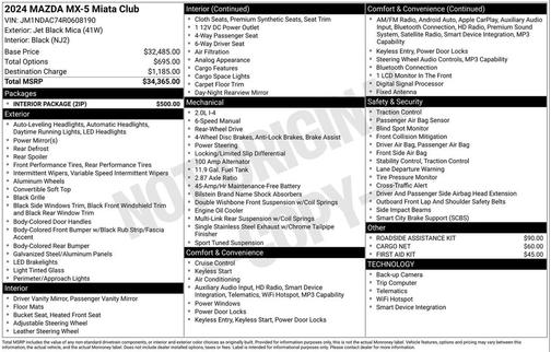 2024 Mazda MX-5 Miata Club