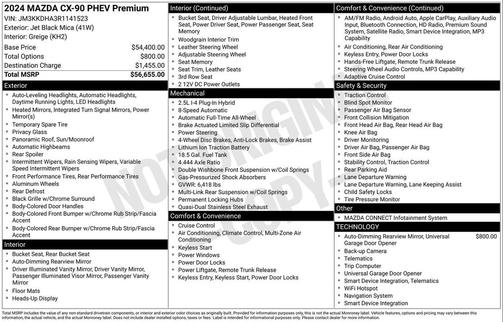 2024 Mazda CX-90 PHEV Premium
