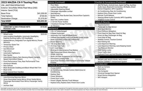 2023 Mazda CX-9 Touring