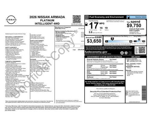2026 Nissan Armada Platinum