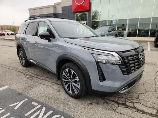Boulder Gray 2026 Nissan Pathfinder Platinum