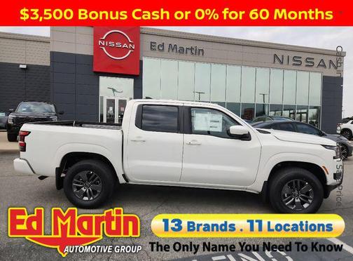 Glacier White 2026 Nissan Frontier SV