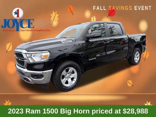 Diamond Black Crystal Pearlcoat 2023 RAM 1500 Big Horn/Lone Star