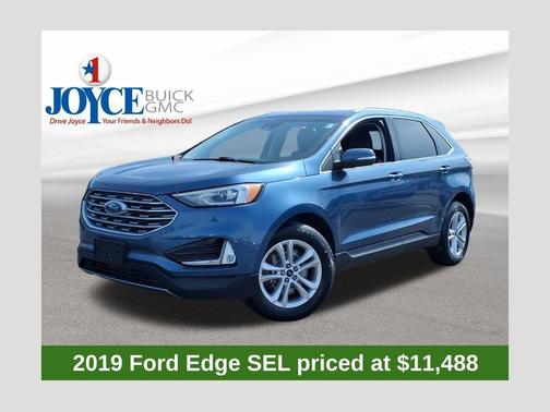 Blue Metallic 2019 Ford Edge SEL
