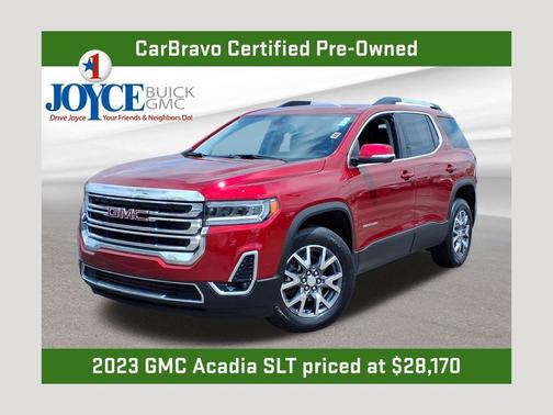 Volcanic Red Tintcoat 2023 GMC Acadia SLT