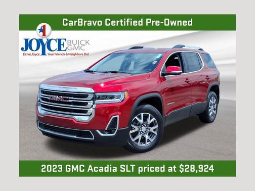 Volcanic Red Tintcoat 2023 GMC Acadia SLT