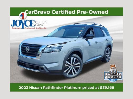 Solid Gray/Super Black 2023 Nissan Pathfinder Platinum