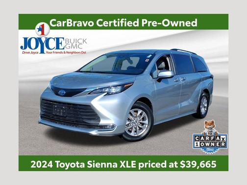 Celestial Silver Metallic 2024 Toyota Sienna XLE