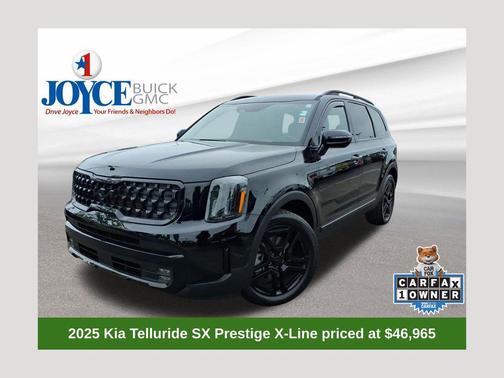 Ebony Black 2025 Kia Telluride SX-Prestige X-Line