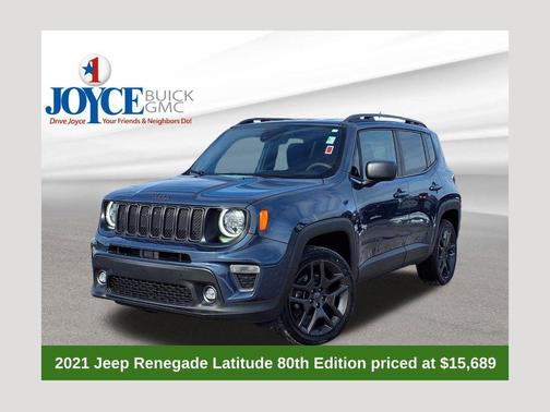 Slate Blue Pearlcoat 2021 Jeep Renegade 80th Edition