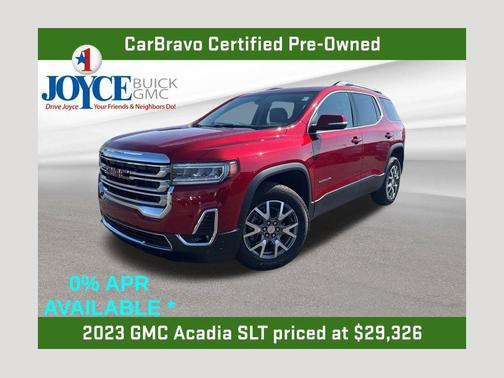Volcanic Red Tintcoat 2023 GMC Acadia SLT
