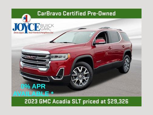 Volcanic Red Tintcoat 2023 GMC Acadia SLT
