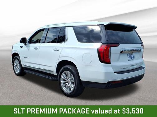 Summit White 2021 GMC Yukon SLT