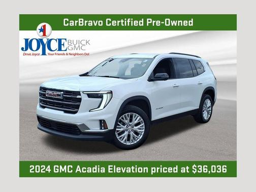 Summit White 2024 GMC Acadia Elevation