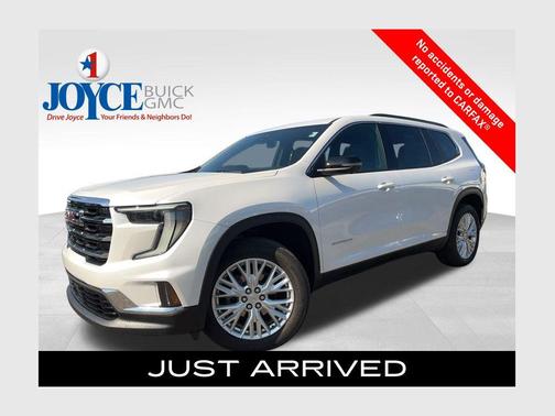 White Frost Tricoat 2024 GMC Acadia Elevation