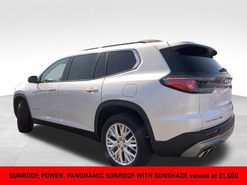 White Frost Tricoat 2024 GMC Acadia Elevation