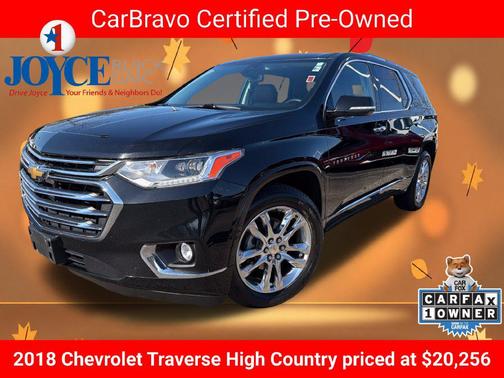 Mosaic Black Metallic 2018 Chevrolet Traverse High Country