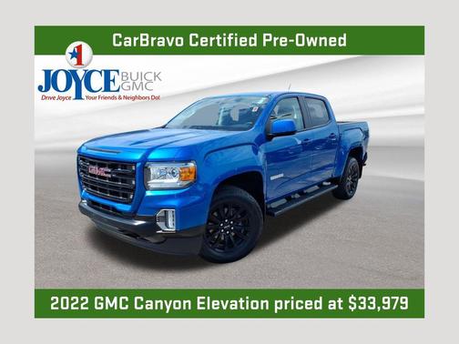 Dynamic Blue Metallic 2022 GMC Canyon Elevation