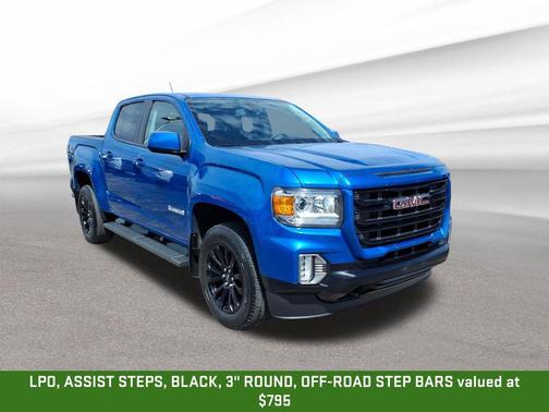 Dynamic Blue Metallic 2022 GMC Canyon Elevation