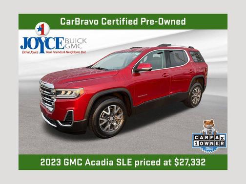 Volcanic Red Tintcoat 2023 GMC Acadia SLE