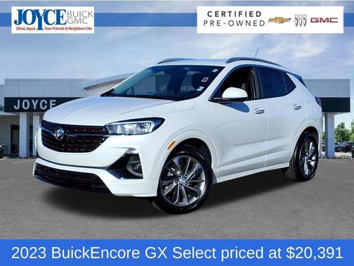 White Frost Tricoat 2023 Buick Encore GX Select