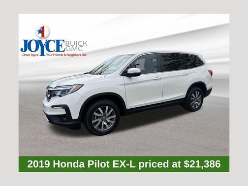 White Diamond Pearl 2019 Honda Pilot EX-L